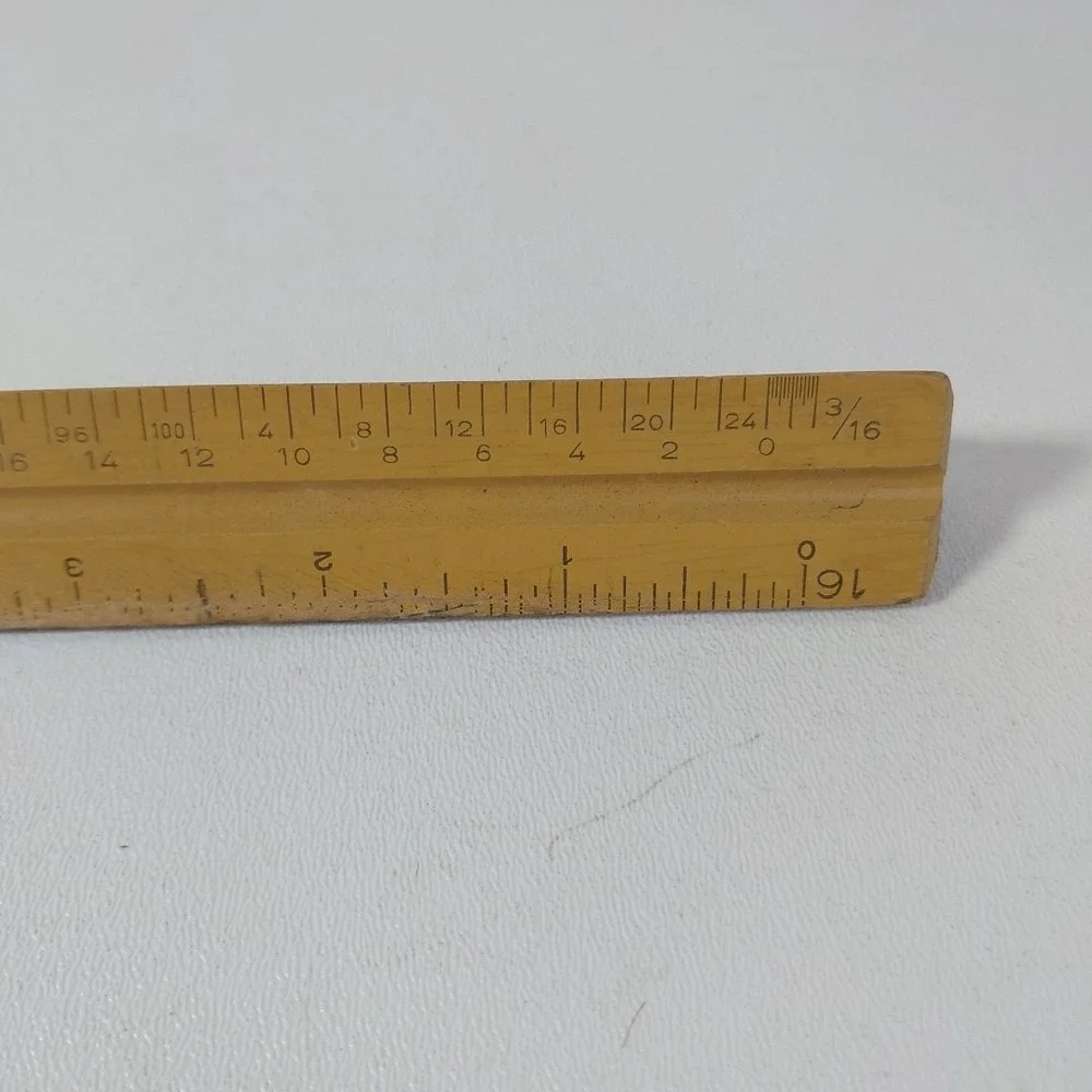VINTAGE‎ TRIANGLE 3 SIDED RULER GRAMERCY GENUINE BOXWOOD MADE IN GERMANY